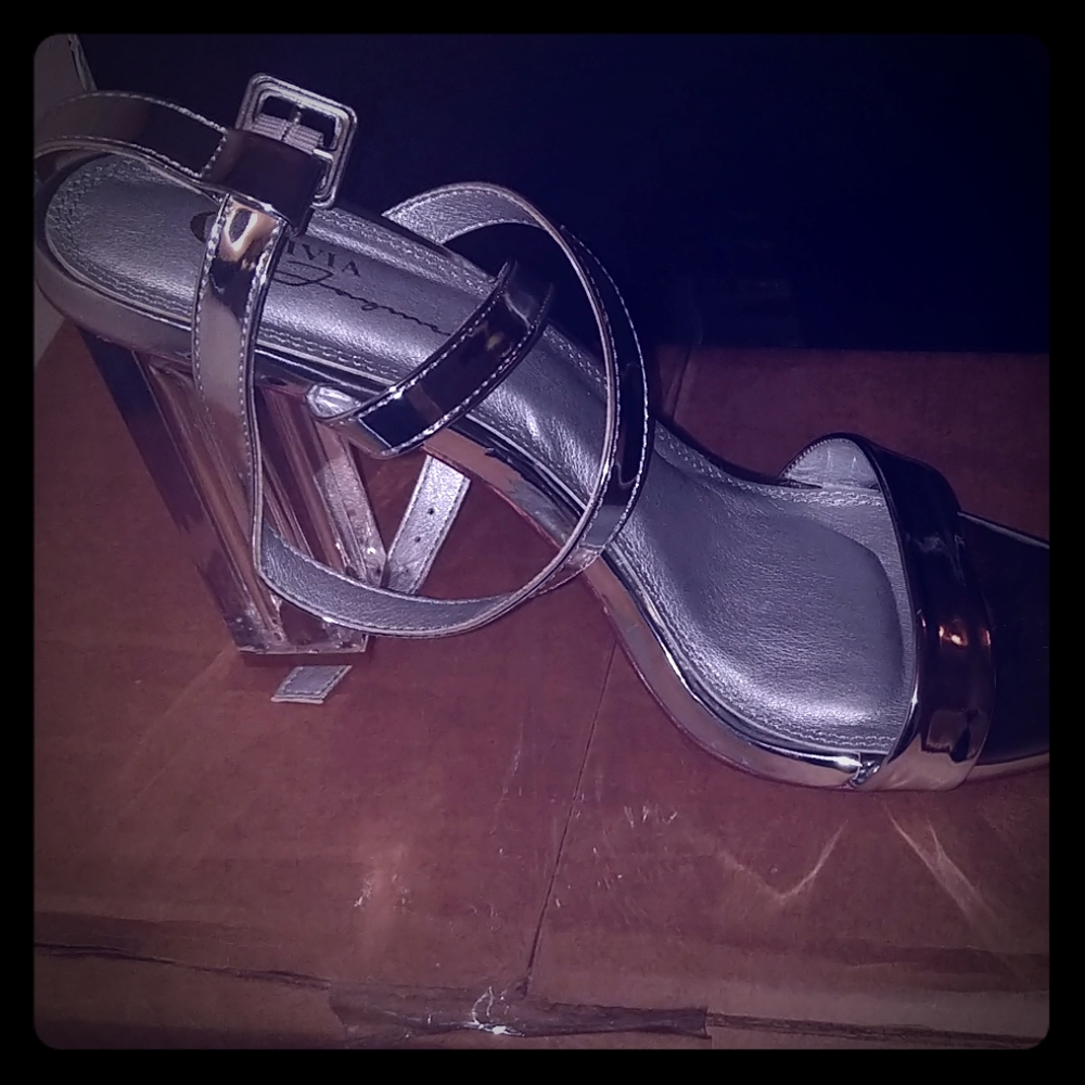 Silver Heels w/ lights